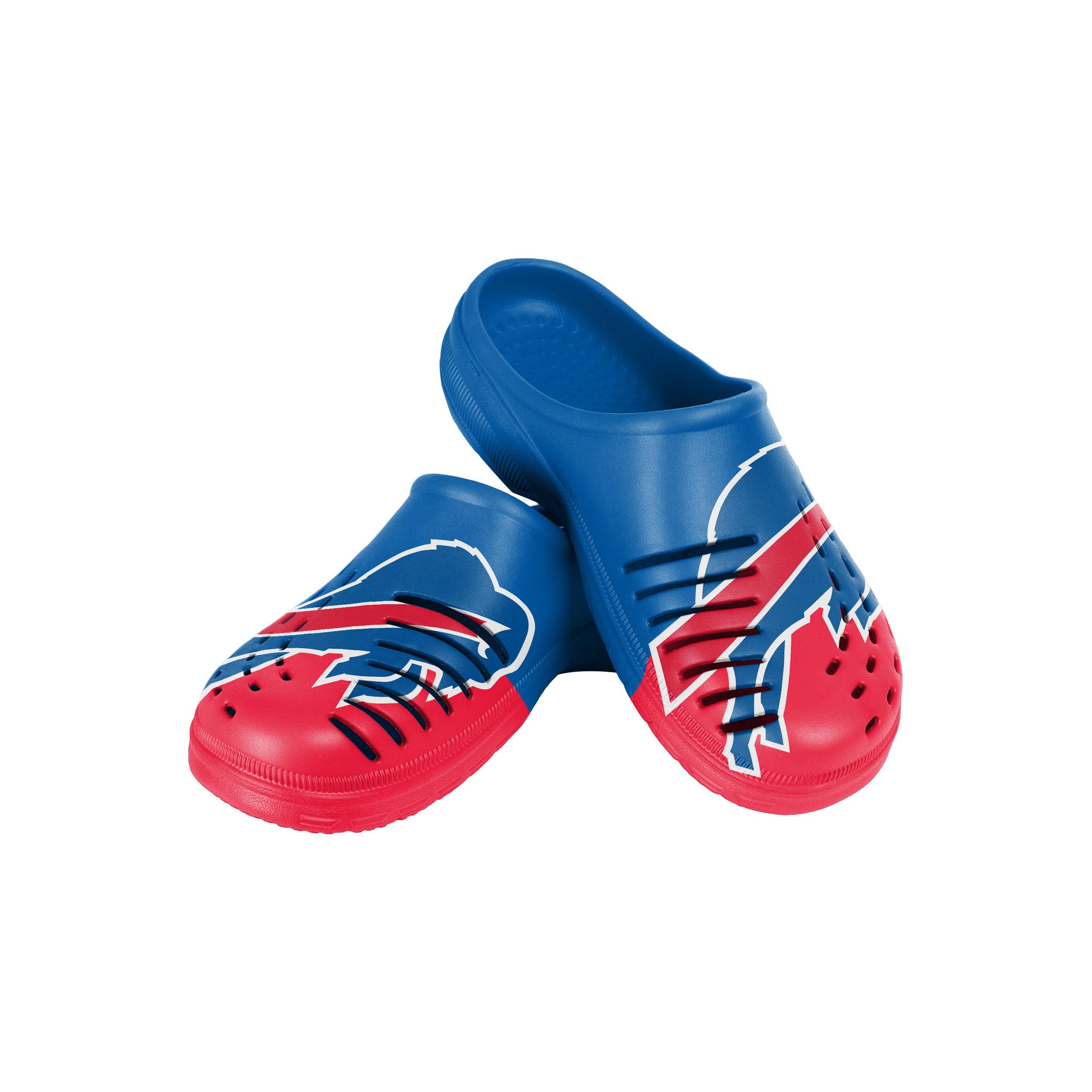 FOCO Boys NFL Team Logo Water Sandals - Kids Beach Shoes for Boys, Garden & Pool Slippers, Non-Slip Clogs for Outdoor Play, Sports & Summer Activities