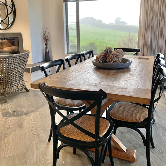 Chateau Dining Table 240cm - Elegant Solid Wood Dining Table for 8-10 People | Perfect for Family Gatherings, Dinner Parties & Formal Dining Rooms
