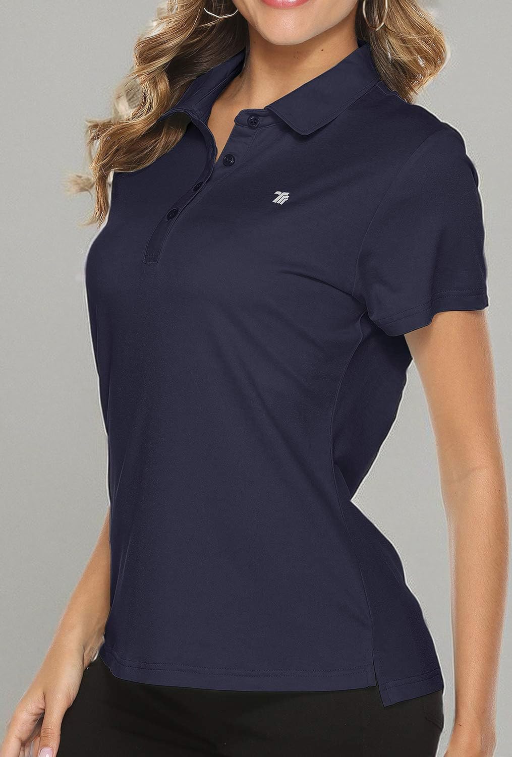 Women's Moisture Wicking Golf Polo Shirts - Breathable Short Sleeve Ladies Golf Tops for Summer - Perfect for Golf Courses, Country Clubs & Outdoor Activities
