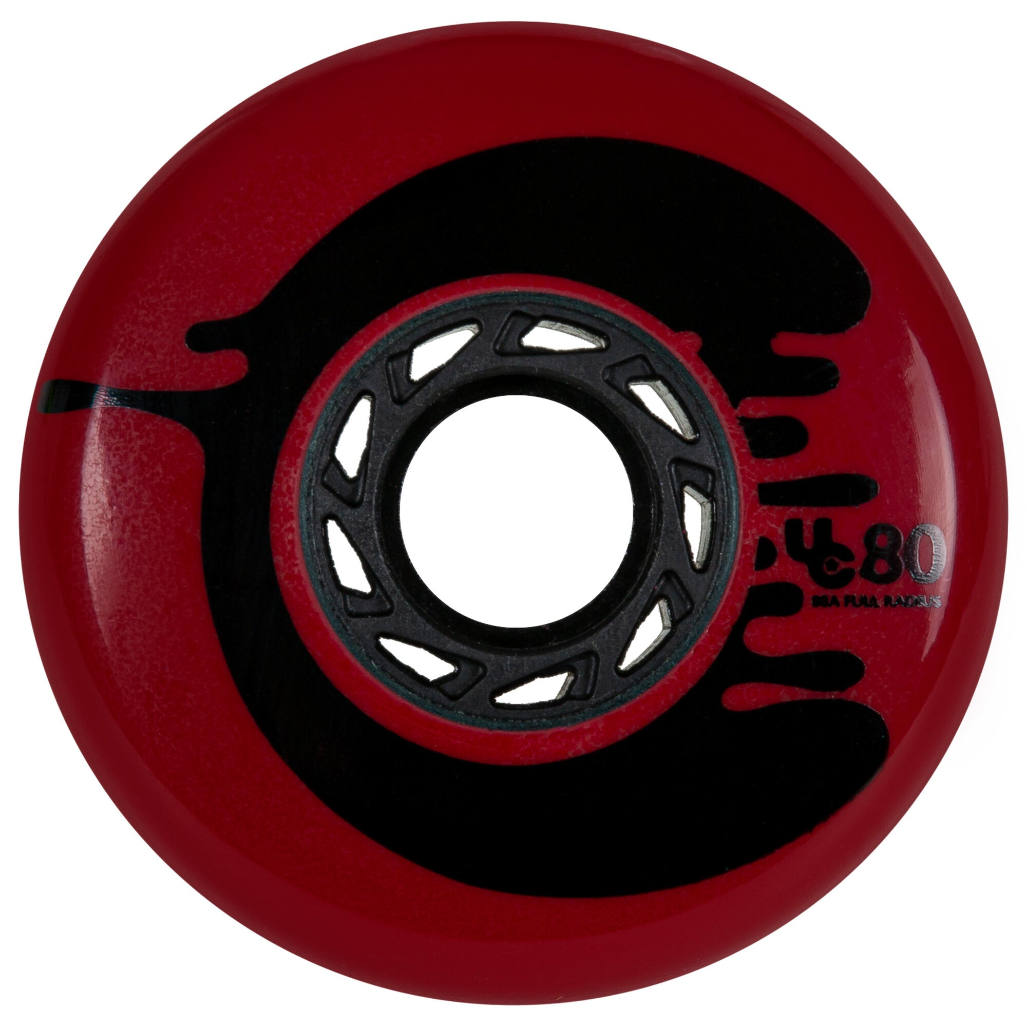 Cosmic Roche Red 80/88A Skateboard Wheels - 4 Pack Set for Street & Park Skating - Perfect for Cruising, Tricks & Smooth Rides