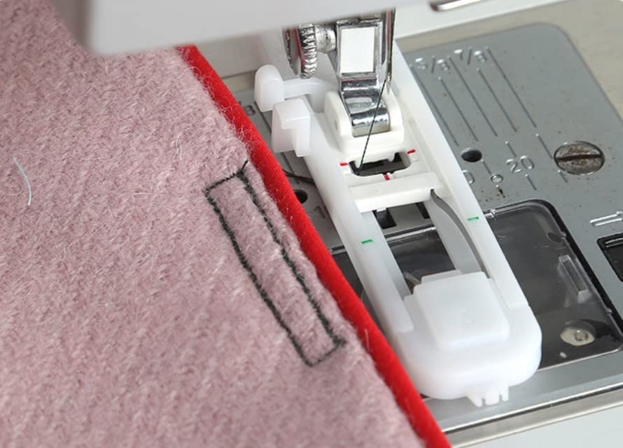 1-Step Automatic Buttonhole Presser Foot for Low Shank Snap-On Sewing Machines | Easy Buttonhole Attachment | Perfect for Quilting, Dressmaking & DIY Sewing Projects
