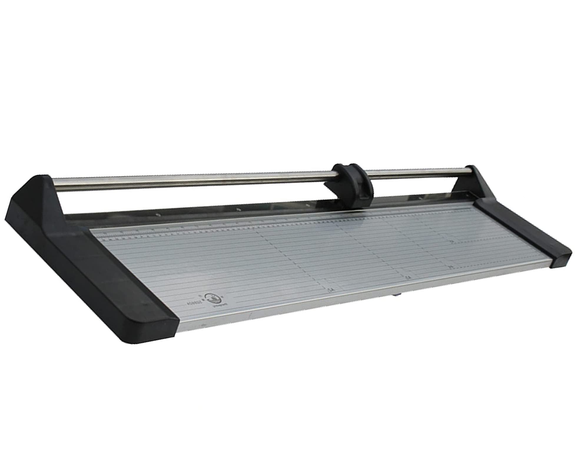 INTBUYING Manual Paper Cutter - 33.8in Rotary Trimmer for Vinyl, Film & Photo Paper with cm/inch Gridlines - Portable Craft Cutter with Extra Blade - Perfect for Scrapbooking, Card Making & Office Use