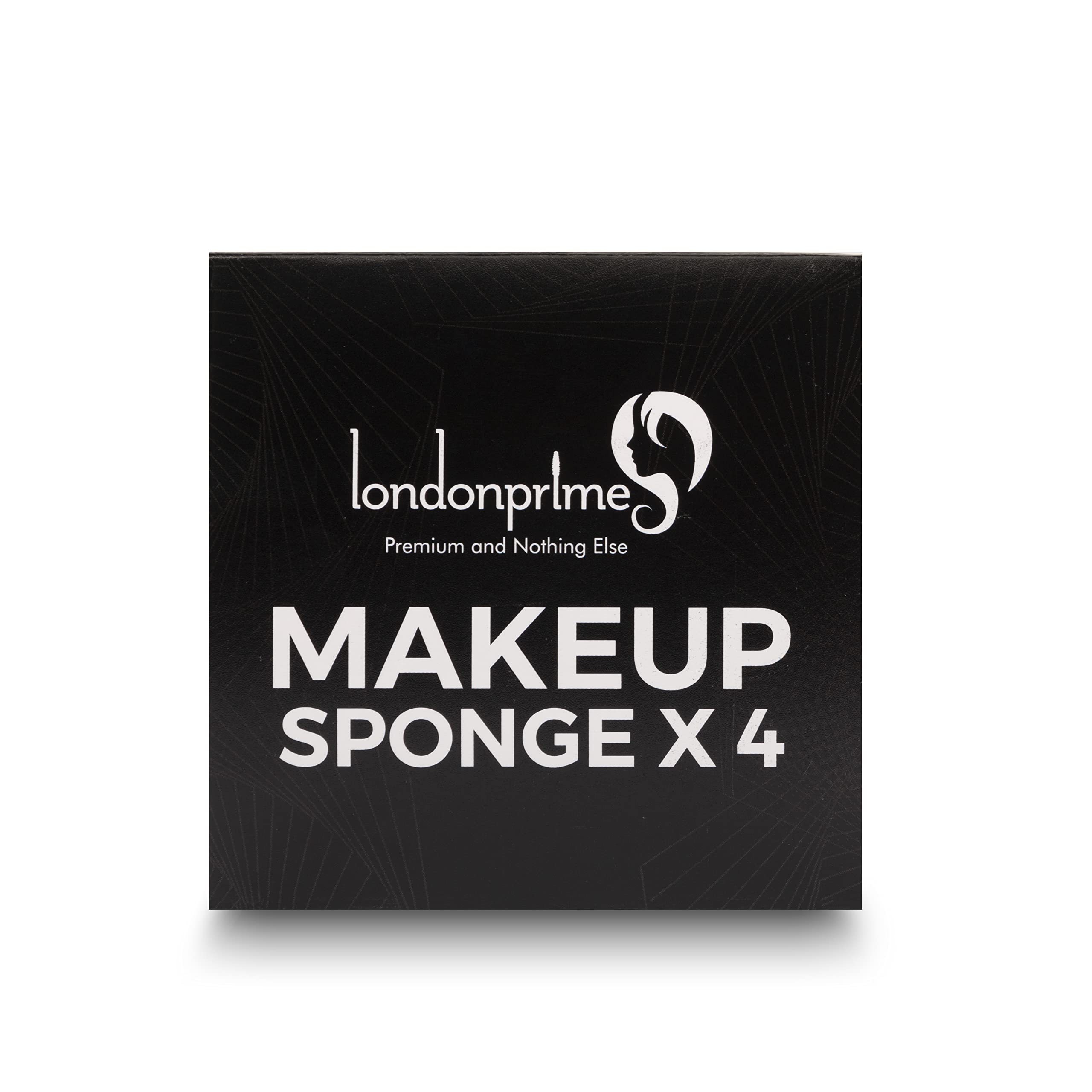 London Prime Precision Beauty Blender Sponge Set - 4 Pack for Flawless Makeup Application, Foundation Blending & Contouring - Perfect for Professional Artists & Home Use