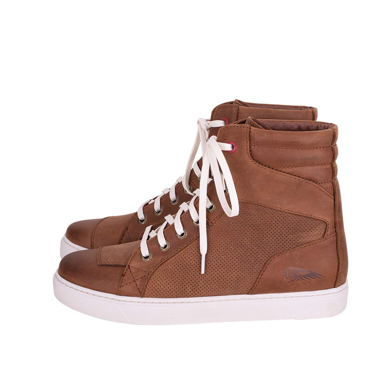 Indian Motorcycle Men's Brown Leather Boyd Sneakers - Stylish & Durable Biker Shoes for Riding & Casual Wear
