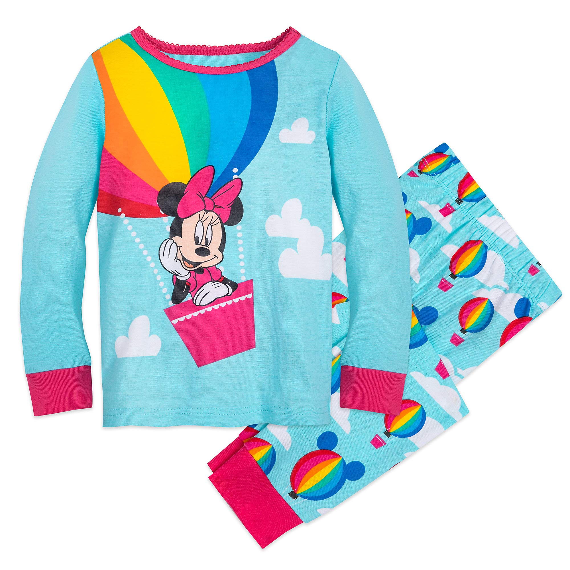 Disney Minnie Mouse Pajama Set for Girls - Soft Cotton Sleepwear with Matching Top & Pants - Perfect for Sleepovers, Birthday Gifts & Cozy Nights