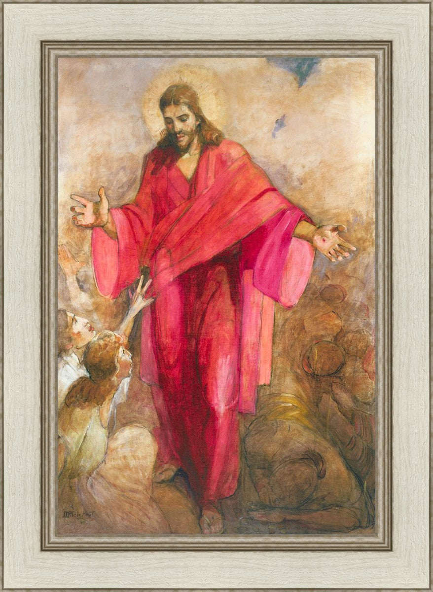 Christ in Red Robe - Religious Wall Art Decor for Home, Church & Office - Inspirational Christian Gift & Spiritual Decor