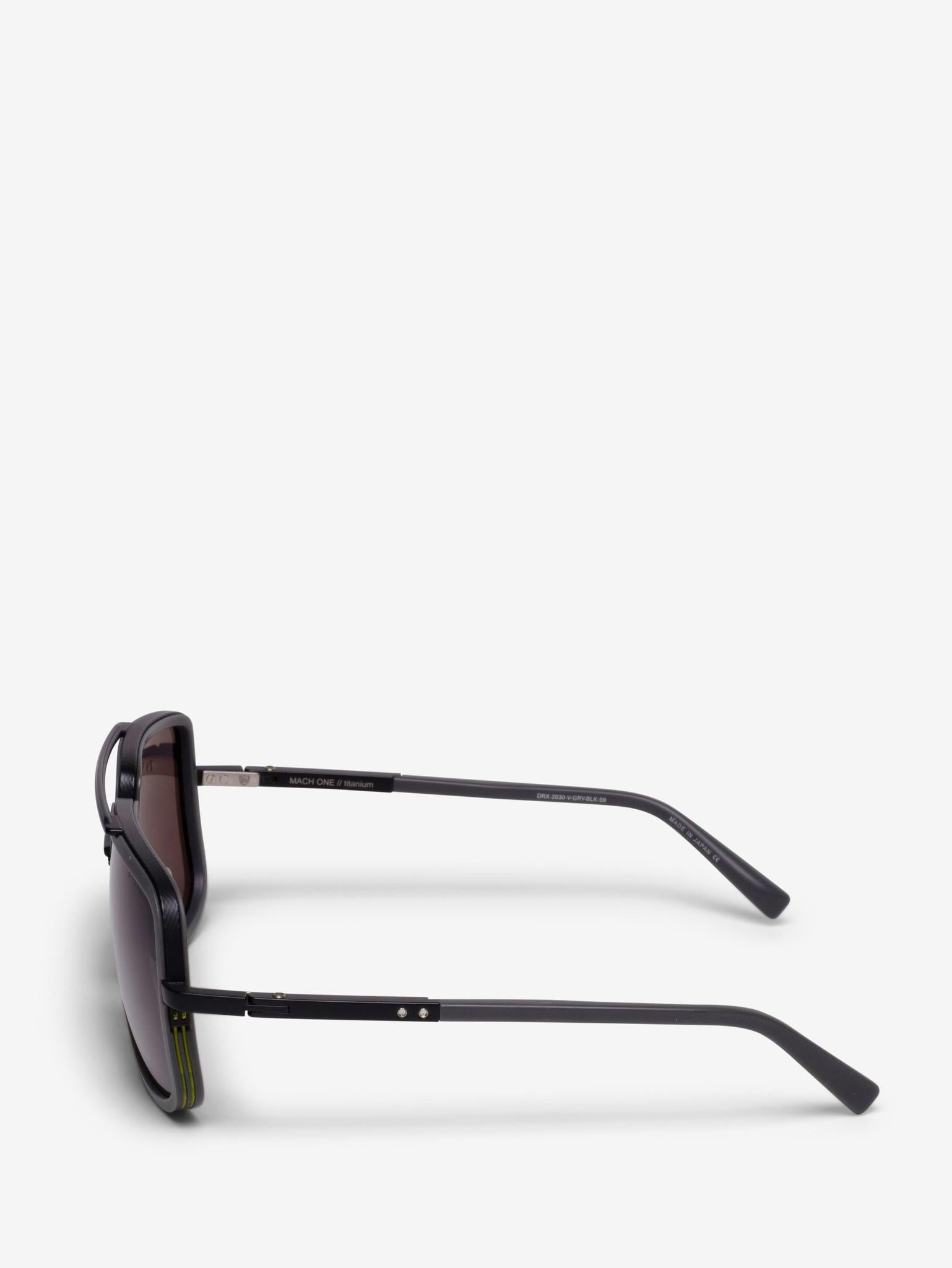 DITA MACH ONE DRX2030V Gray Black 59mm Sunglasses - Premium Polarized Lenses for Driving, Outdoor Sports & Fashion