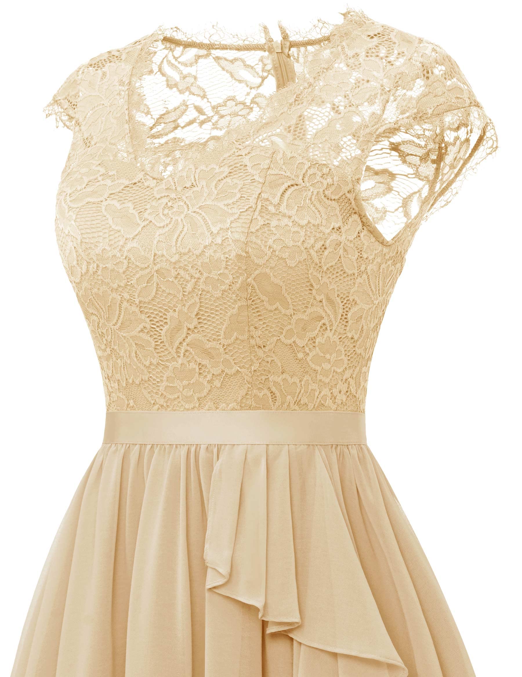 Wedtrend Women's Short Prom Dress 2024 - Floral Ruffle Bridesmaid Dress for Wedding Guest & Homecoming - Perfect for Cocktail Parties, Formal Events & Special Occasions