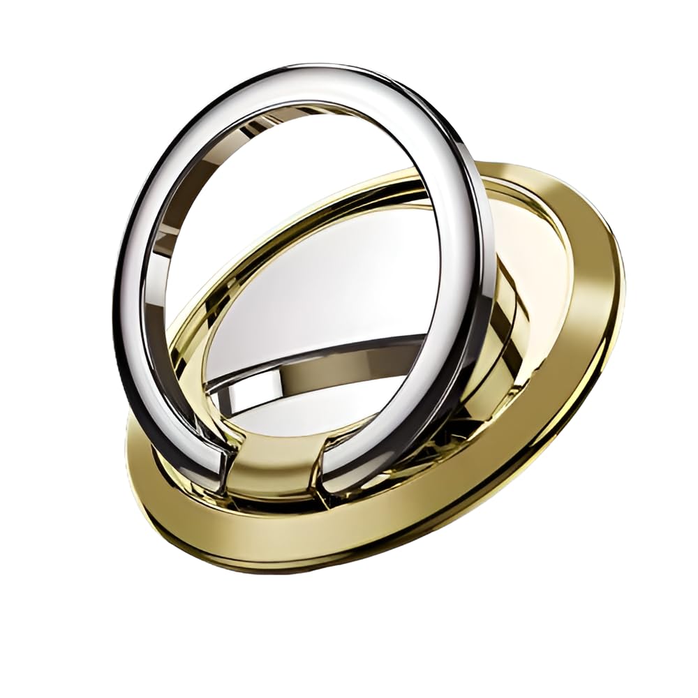 360° Rotating Adjustable Phone Ring Holder - Gold Phone Grip Stand for Smartphones & Tablets | Perfect for Hands-Free Viewing, Secure Grip & Selfies