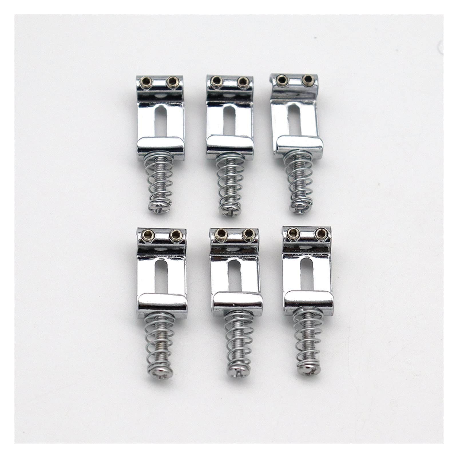 6 Pcs Vintage Guitar Bridge String Saddles Replacement Parts for Electric Guitar - Perfect for DIY Guitar Repair, Upgrades & Maintenance