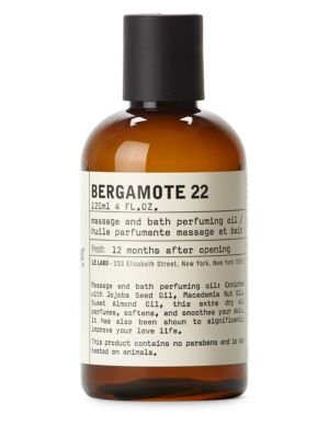 Bergamote 22 Body Oil - 4.0 oz | Nourishing & Hydrating Skin Care with Citrus Scent | Perfect for Dry Skin, Massage & Aromatherapy