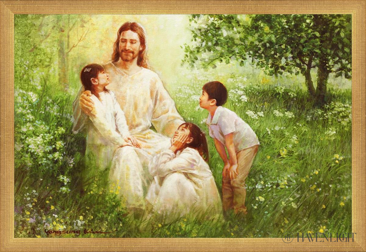Come Unto Me By Yongsung Kim - Inspirational Christian Wall Art for Home & Church Decor - Perfect for Living Room, Bedroom, Office Prayer Space