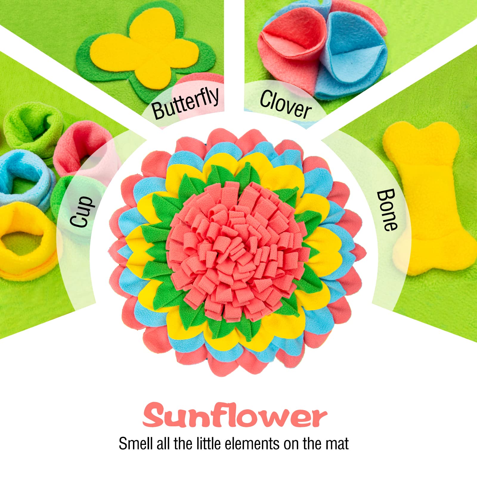 **Interactive Snuffle Mat for Dogs - Non-Slip, Durable Pet Feeding Mat for Small & Medium Breeds - Encourages Natural Foraging Skills - Portable Puzzle Toy for Treats (Pink) - Perfect for Indoor & Outdoor Play, Training & Mental Stimulation**