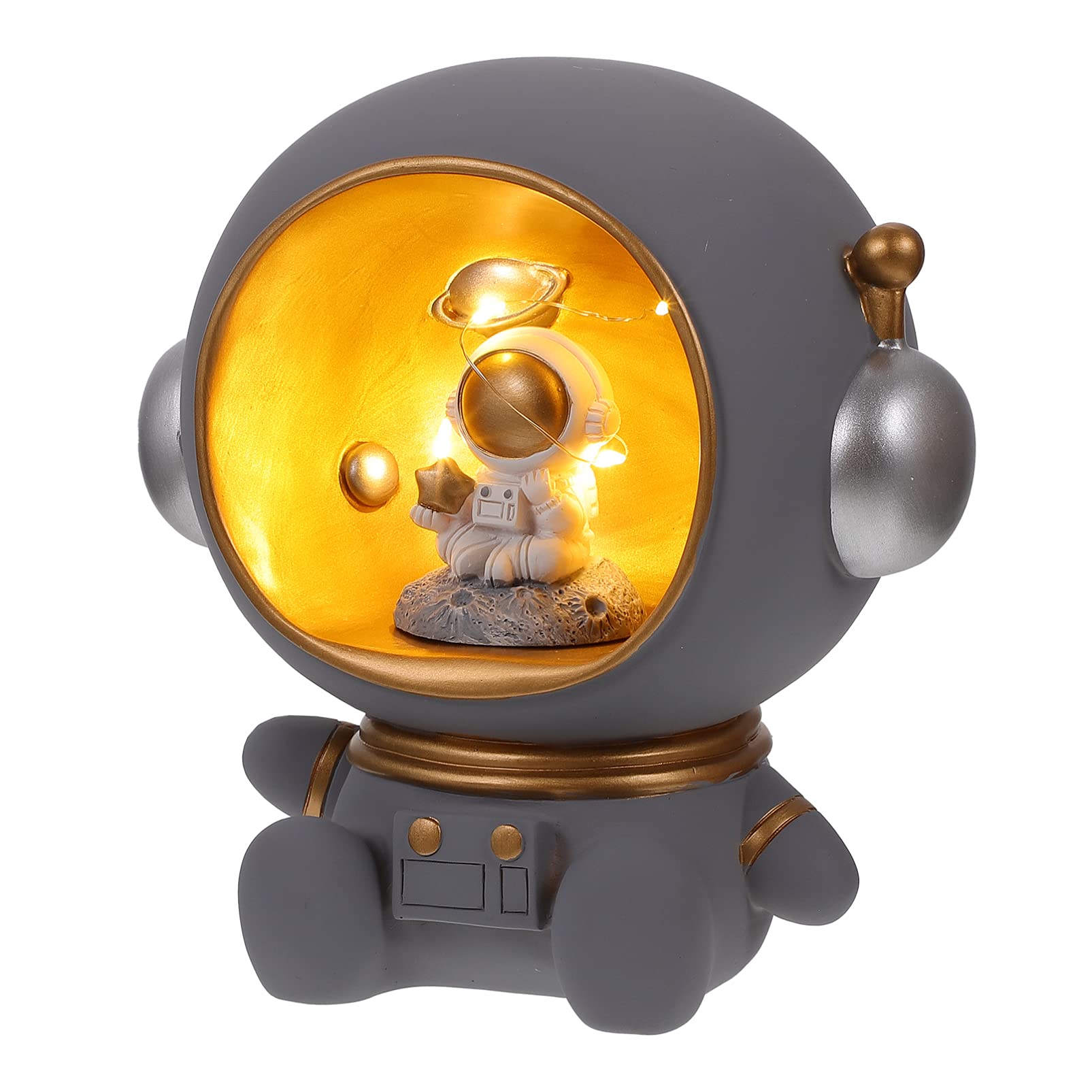 ABOOFAN Astronaut Night Light - Flexible USB LED Spaceman Lamp for Nursery, Baby Room & Toddler Bedroom | Rechargeable Nightlight for Kids, Perfect for Bedtime Stories & Soothing Sleep