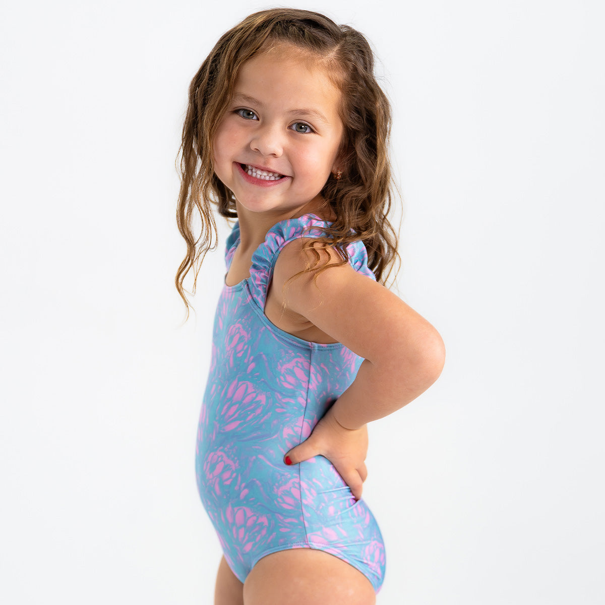 Puffy Sleeve One Piece Swimsuit for Girls - Trendy Ruffled Bathing Suit for Beach, Pool & Summer Vacations