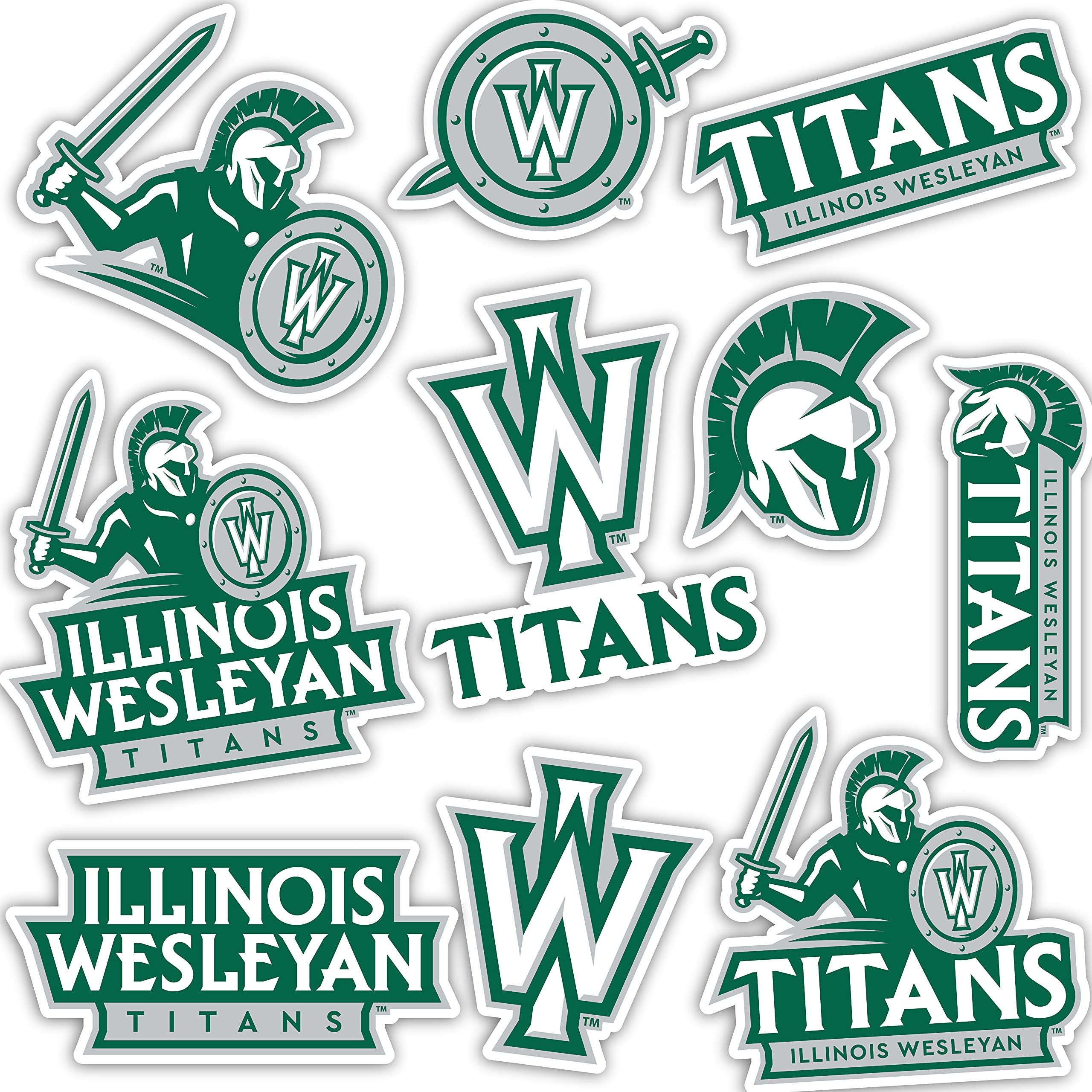 Desert Cactus Illinois Wesleyan University IWU Titans Vinyl Decal Stickers - Waterproof Laptop, Water Bottle, Car, Scrapbook Decor - Perfect for College Students, Alumni Gifts & School Spirit Accessories