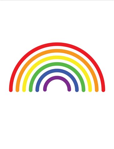 Rainbow Allover (White)