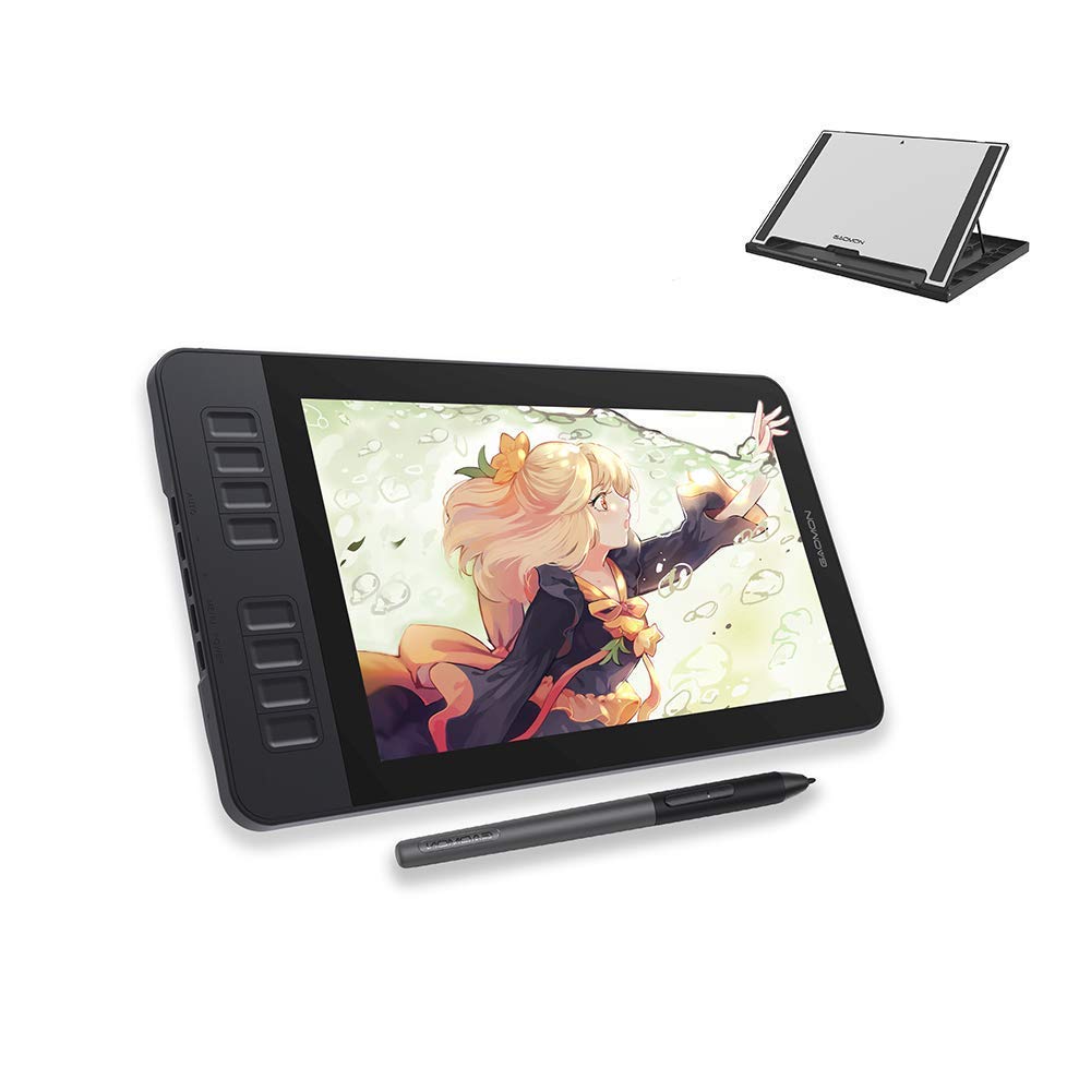 GAOMON PD1161 11.6 Inch Drawing Tablet with Tilt Support - 8192 Pressure Levels, Battery-Free Stylus Pen (AP50), 8 Shortcut Keys & Stand (GMS01) - Perfect for Digital Art, Graphic Design & Online Teaching