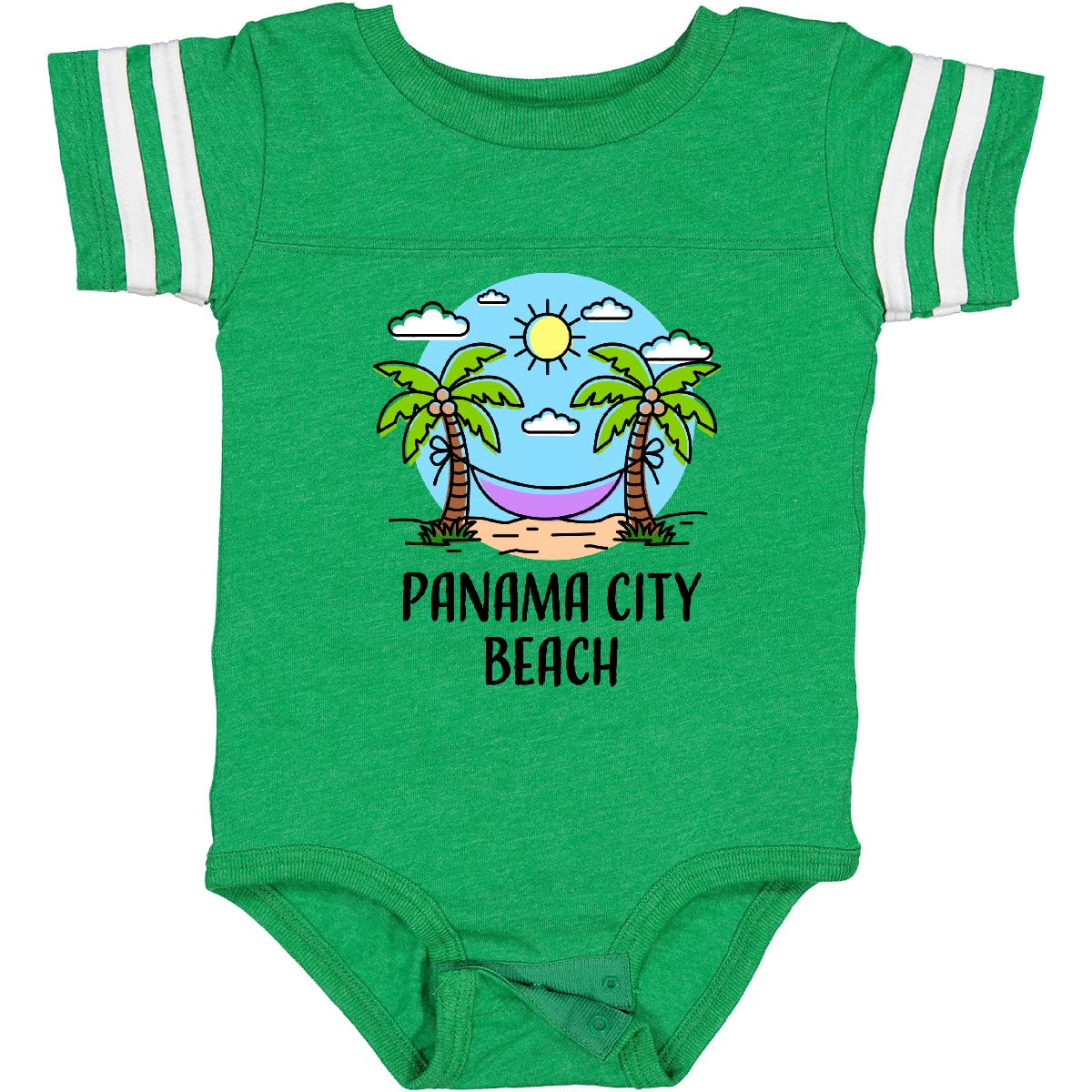 Inktastic Summer Vacation in Panama City Beach Baby Bodysuit - Cute Infant Onesie for Beach Trips, Family Vacations & Holiday Photos - Soft Cotton Comfort for Newborns & Toddlers