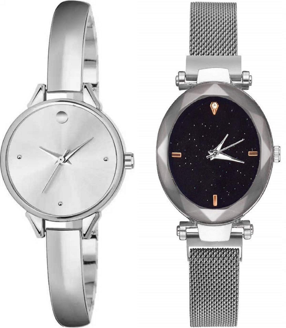 ZUPERIA Stylish Combo Watches for Girls and Women - Fashionable Analog & Digital Watches Set - Perfect for School, Work, and Everyday Wear