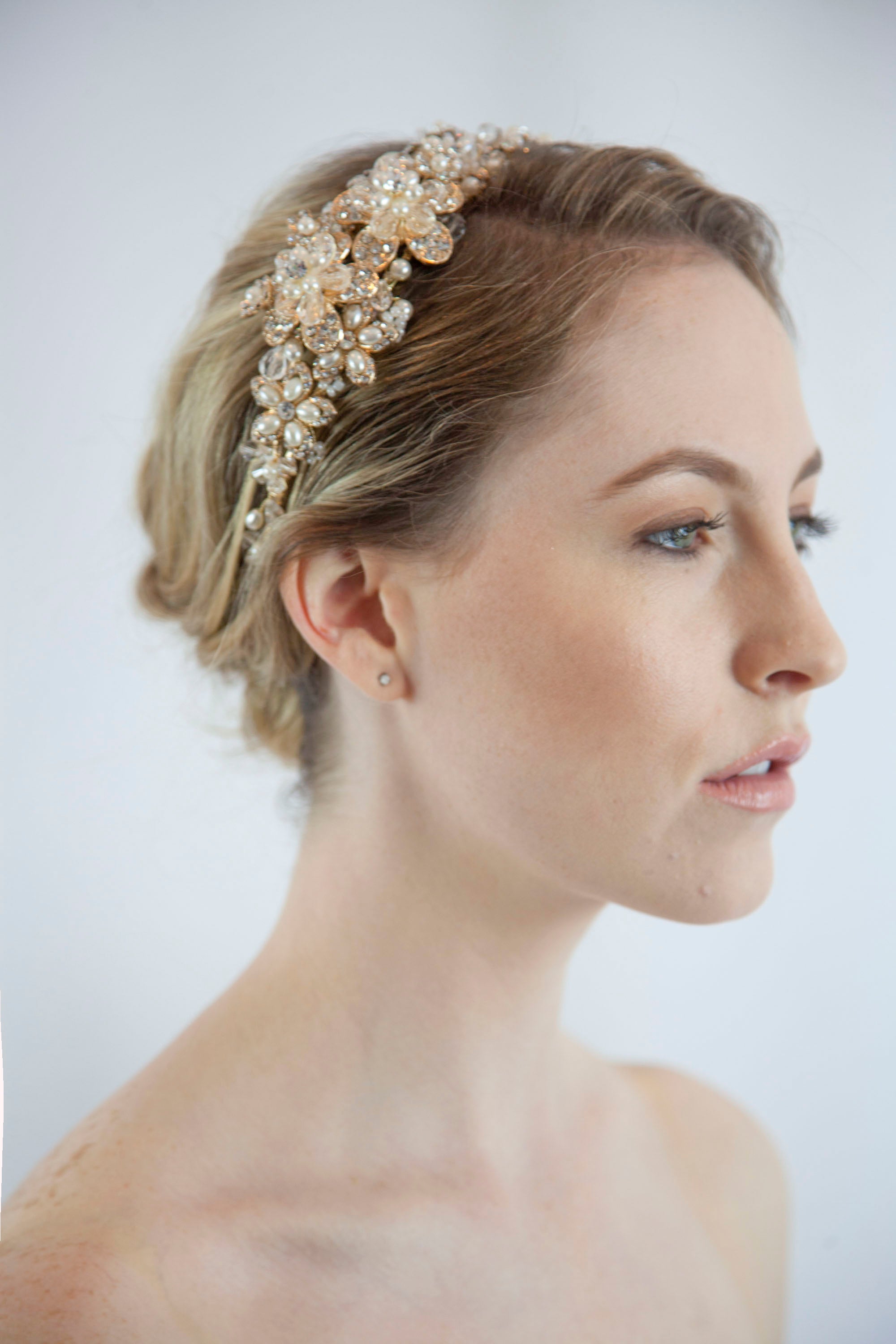 Elegant Gold Bridal Tiara for Weddings – Perfect for Brides, Prom, and Special Occasions