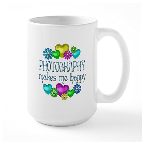 White - Photography Large Mug