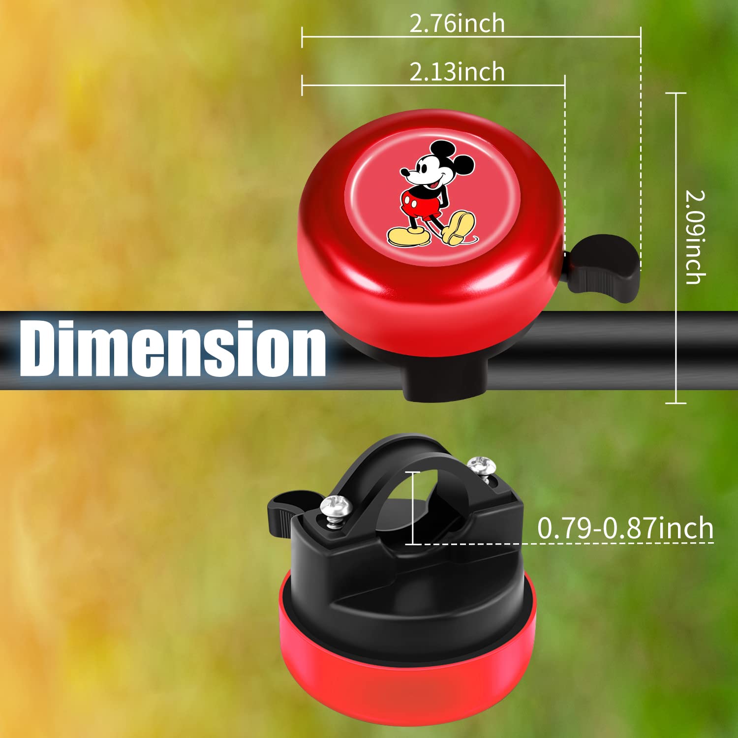 **Akkya Bike Bell - Cute Cartoon Bicycle Horn for Kids & Adults - Durable Cycling Accessory for Mountain, Electric & Scooter Bikes - Perfect for Women, Men, Girls & Boys - Ideal for Commuting, Trail Riding & Urban Cycling**