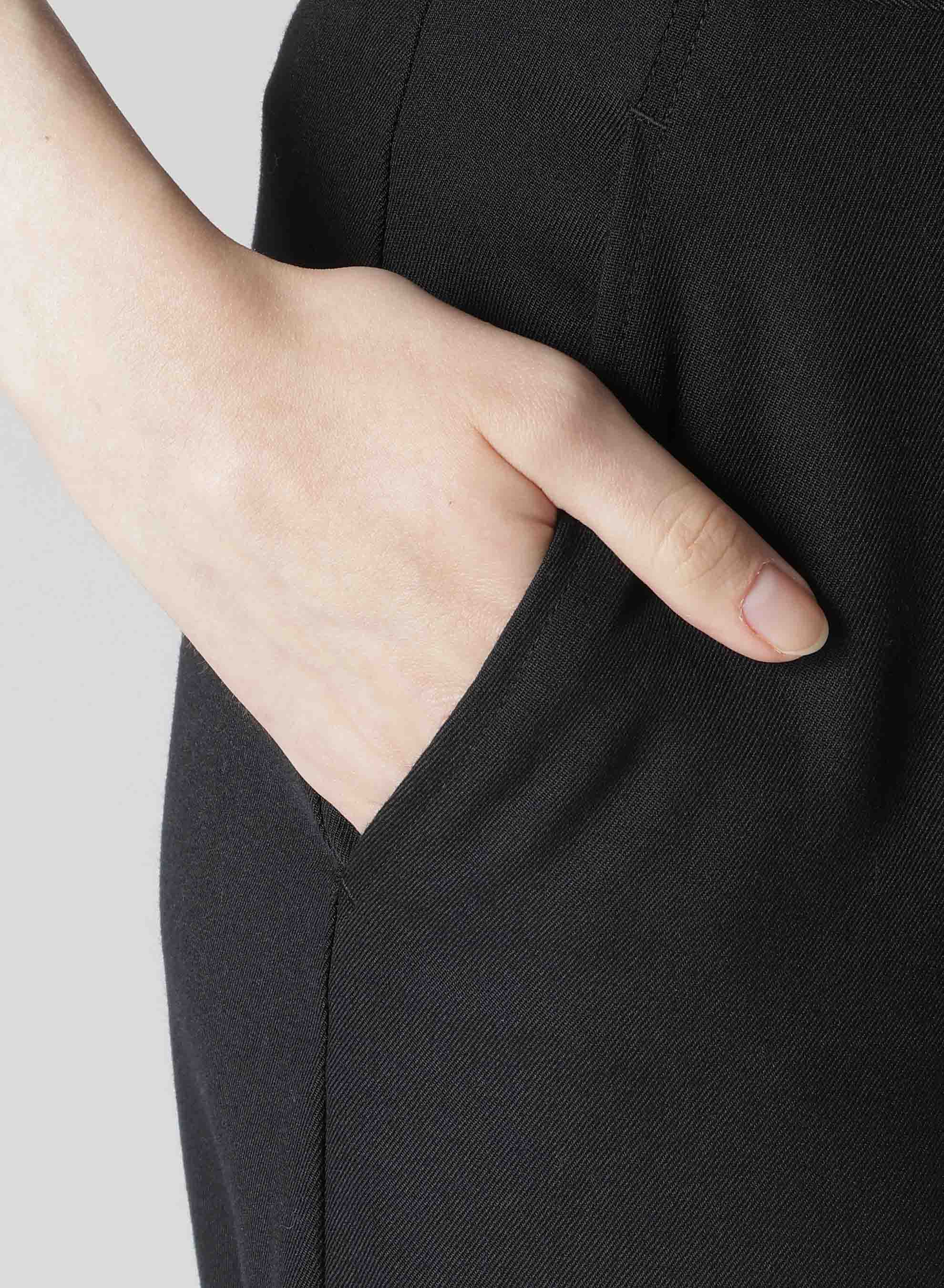 2/60 Wool Gabardine Slim Fit Dress Pants for Men - Classic Office & Business Attire - Perfect for Work, Weddings & Formal Events
