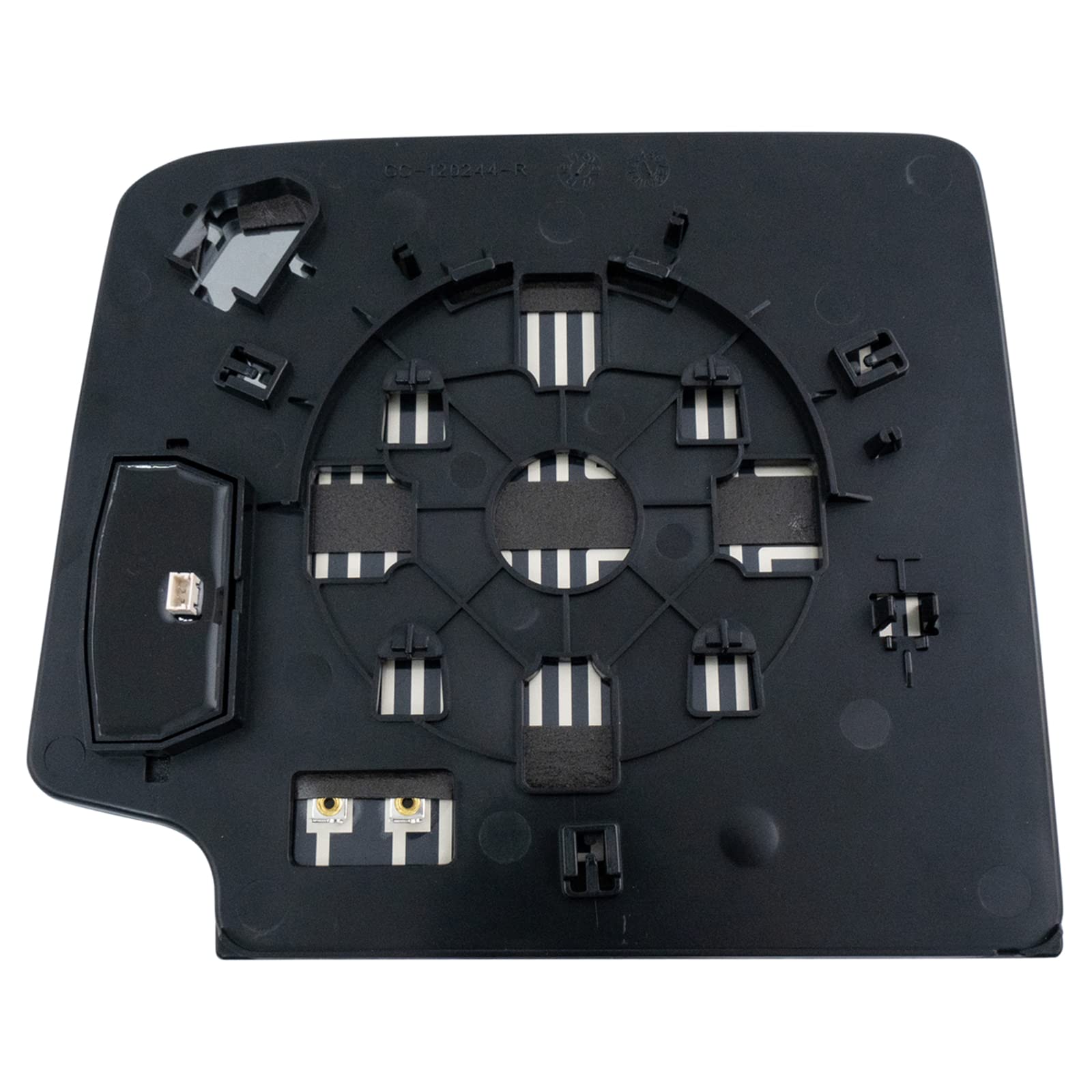 Heated GM Towing Mirror Glass Kit with 4 Clip Mount - Upper & Lower Replacement for Trail Ridge - Perfect for Off-Roading & Heavy-Duty Towing