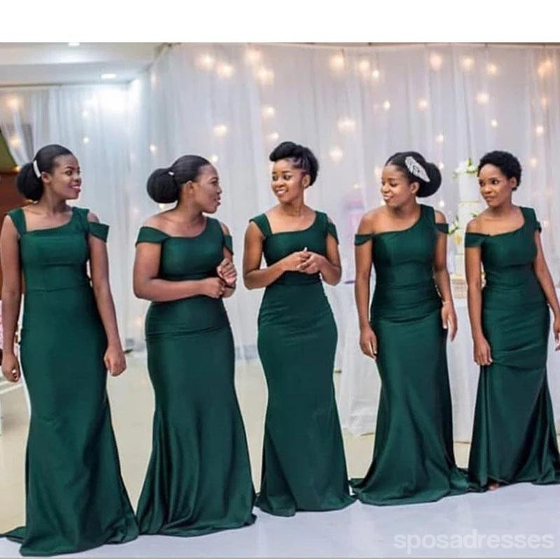 Elegant Green Mermaid Off-Shoulder Bridesmaid Dress - WG1171 | Affordable Long Formal Gown for Weddings, Parties & Special Occasions