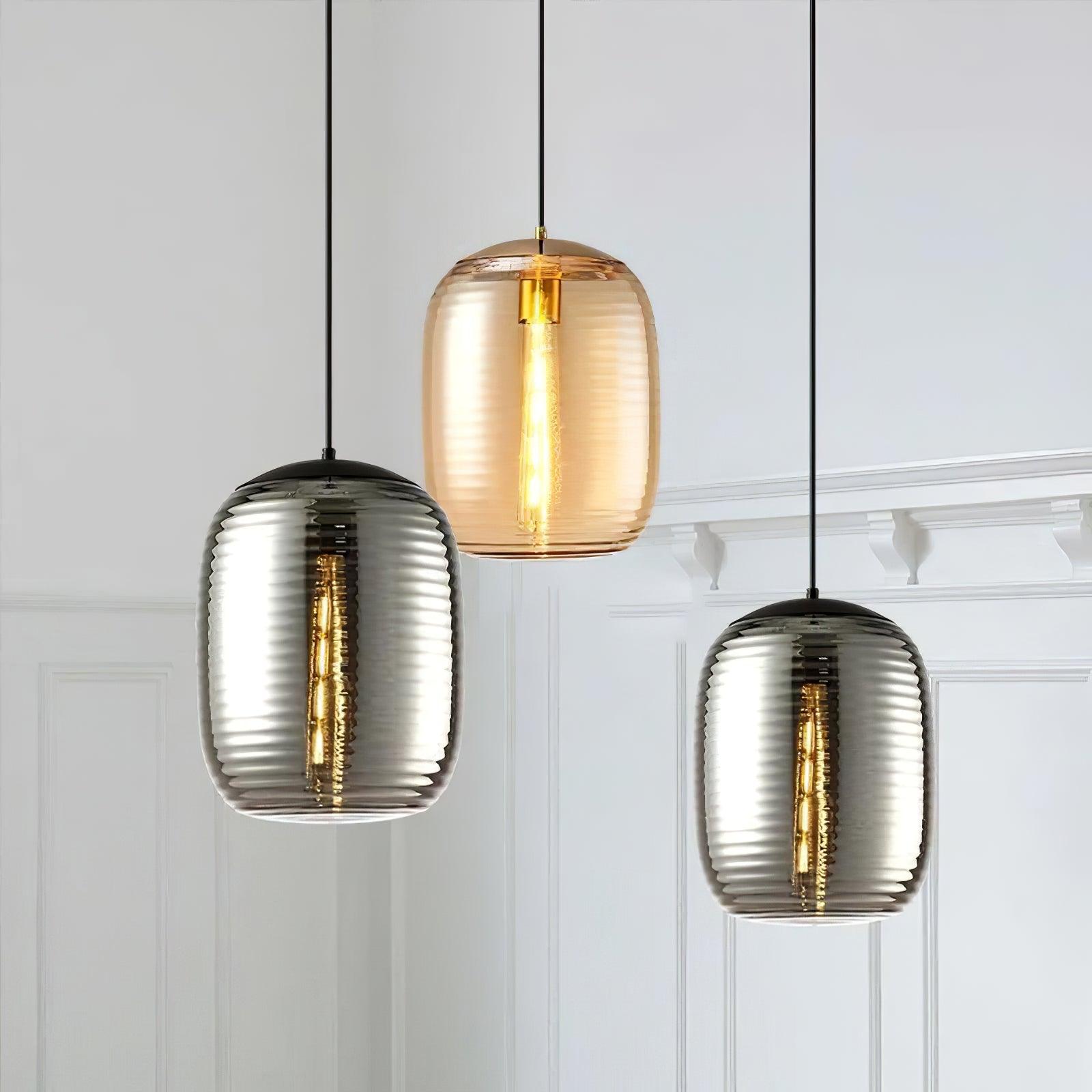 Joselina Glass Pendant Light - Elegant Hanging Fixture for Kitchen Island, Dining Room & Bedroom Lighting