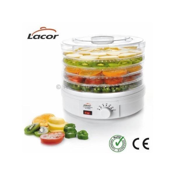 Lacor Electric Food Dehydrator - Stainless Steel 6 Tray Dryer for Fruits, Vegetables, Herbs & Jerky | Healthy Snack Maker for Home Kitchen | Perfect for Camping, Meal Prep & Raw Food Diet