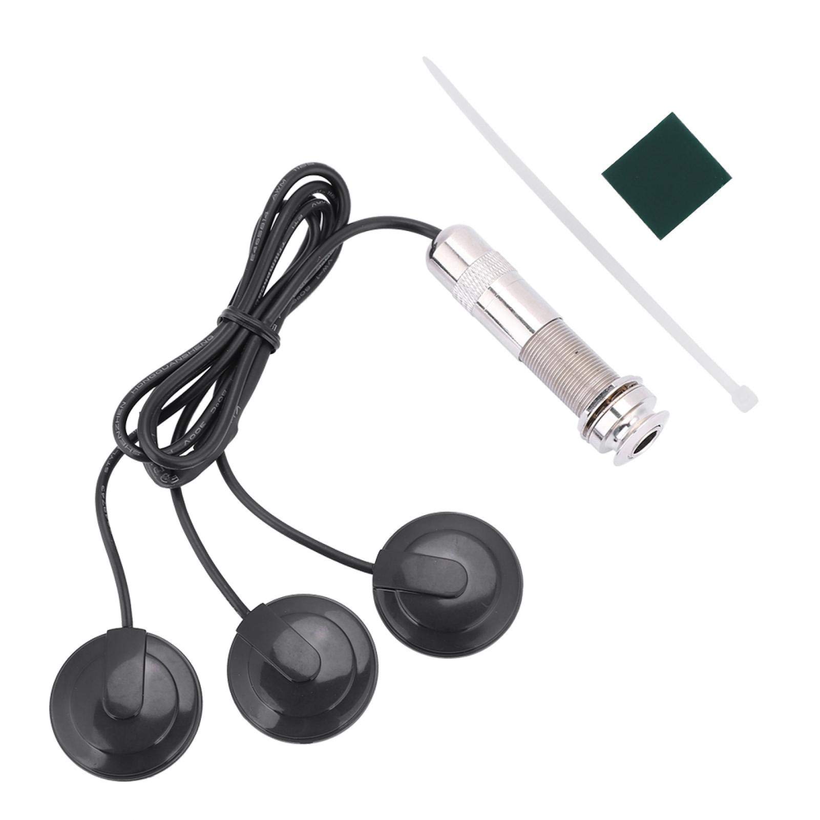 High Sensitivity Piezo Pickup for Guitar, Ukulele, Banjo & Mandolin - Crystal Clear Acoustic Instrument Pickup for Live Performances & Studio Recording | Perfect for Musicians, Solo Performers, Worship & Wedding Bands | Ideal for Home Practice, Stage Shows, Outdoor Gigs, YouTube Videos & Podcasts | Enhance Your Sound in Any Setting - Church, Street Performances & Online Music Creation