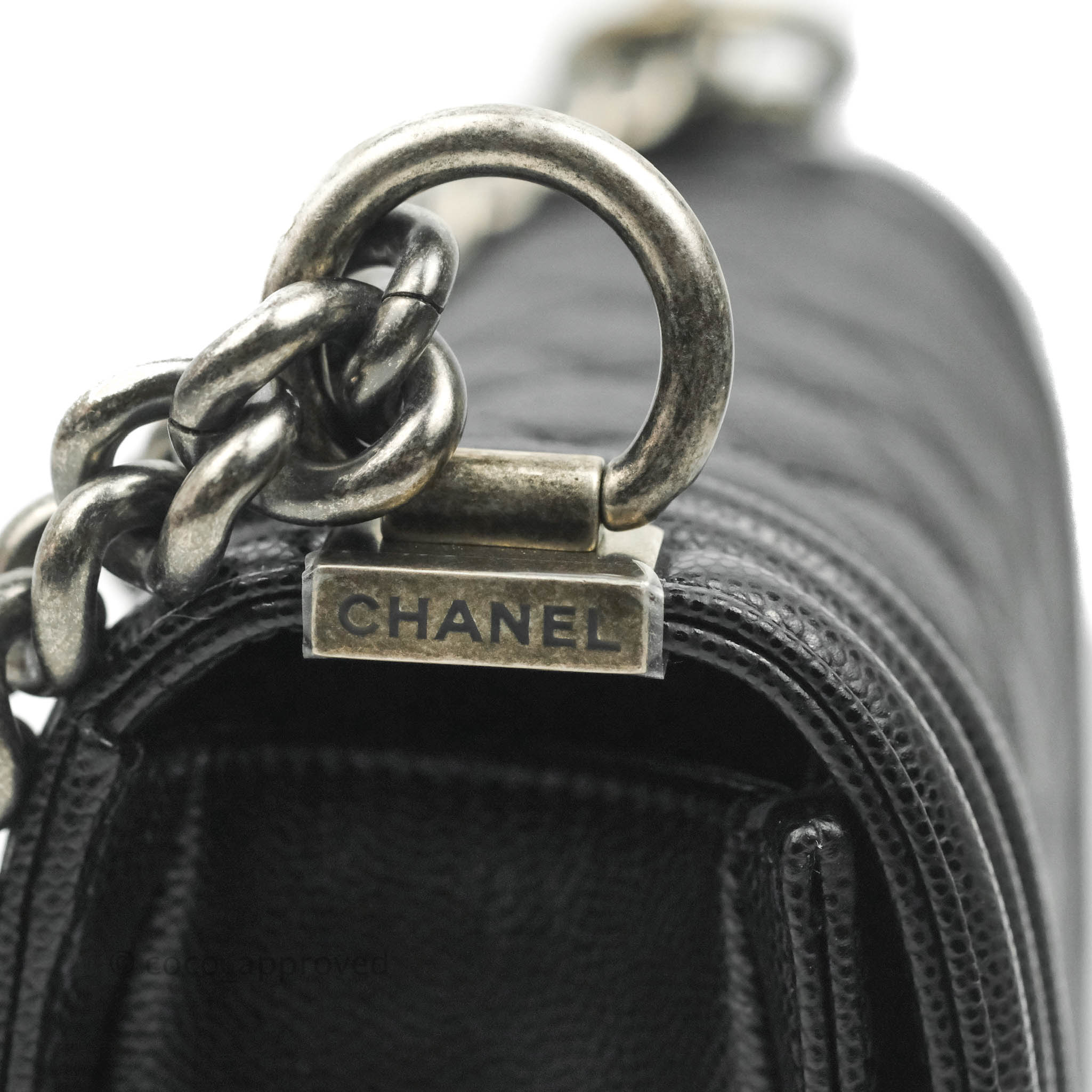 Chanel Boy Quilted Small Handbag Black Caviar Leather with Ruthenium Hardware - Perfect for Evening Events, Parties & Luxury Fashion Accessories