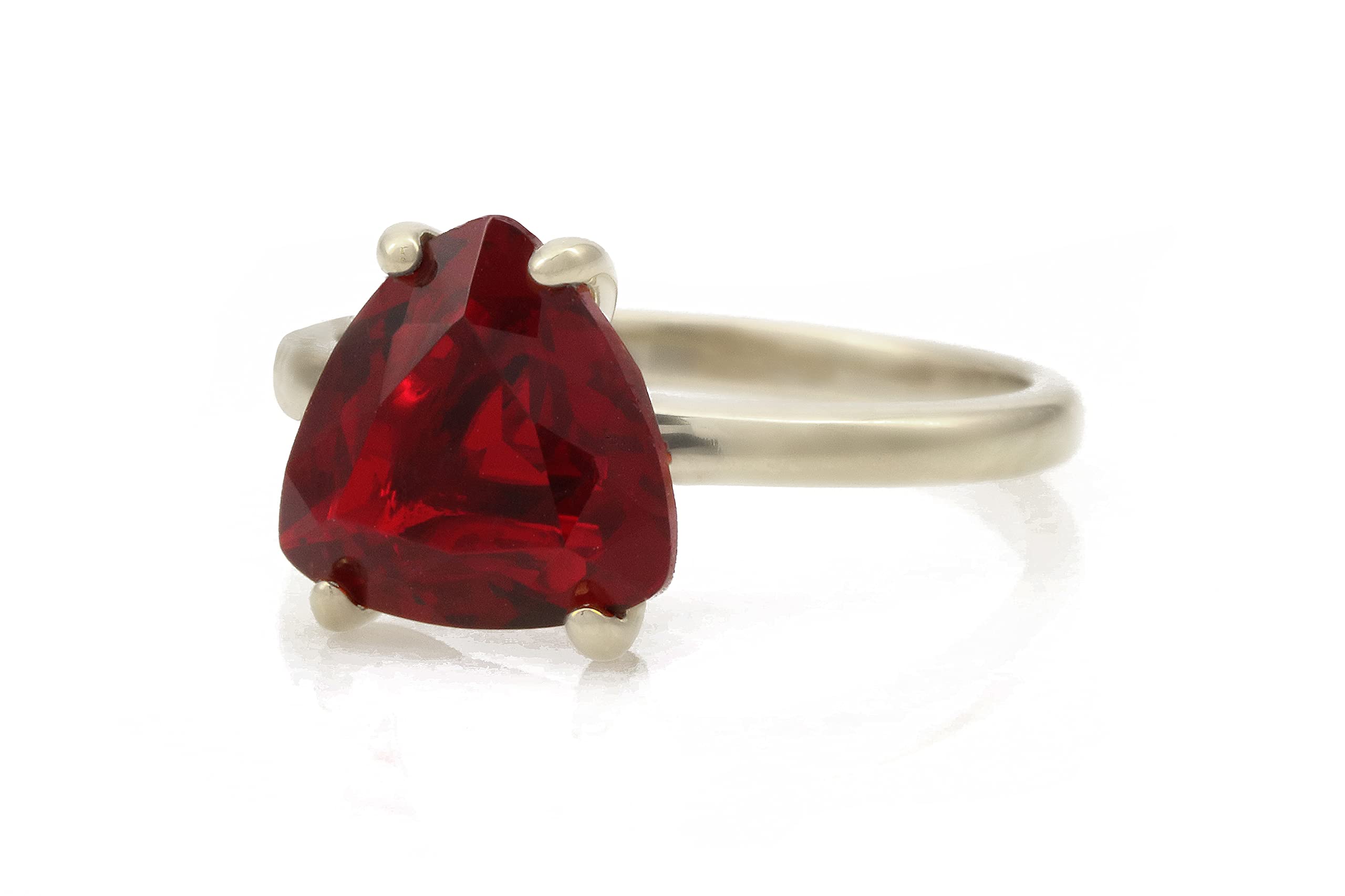 Artisan Garnet Silver Ring - Handmade Jewelry for Women | January Birthstone, Anniversary Gift for Her | Perfect for Engagements & Special Occasions