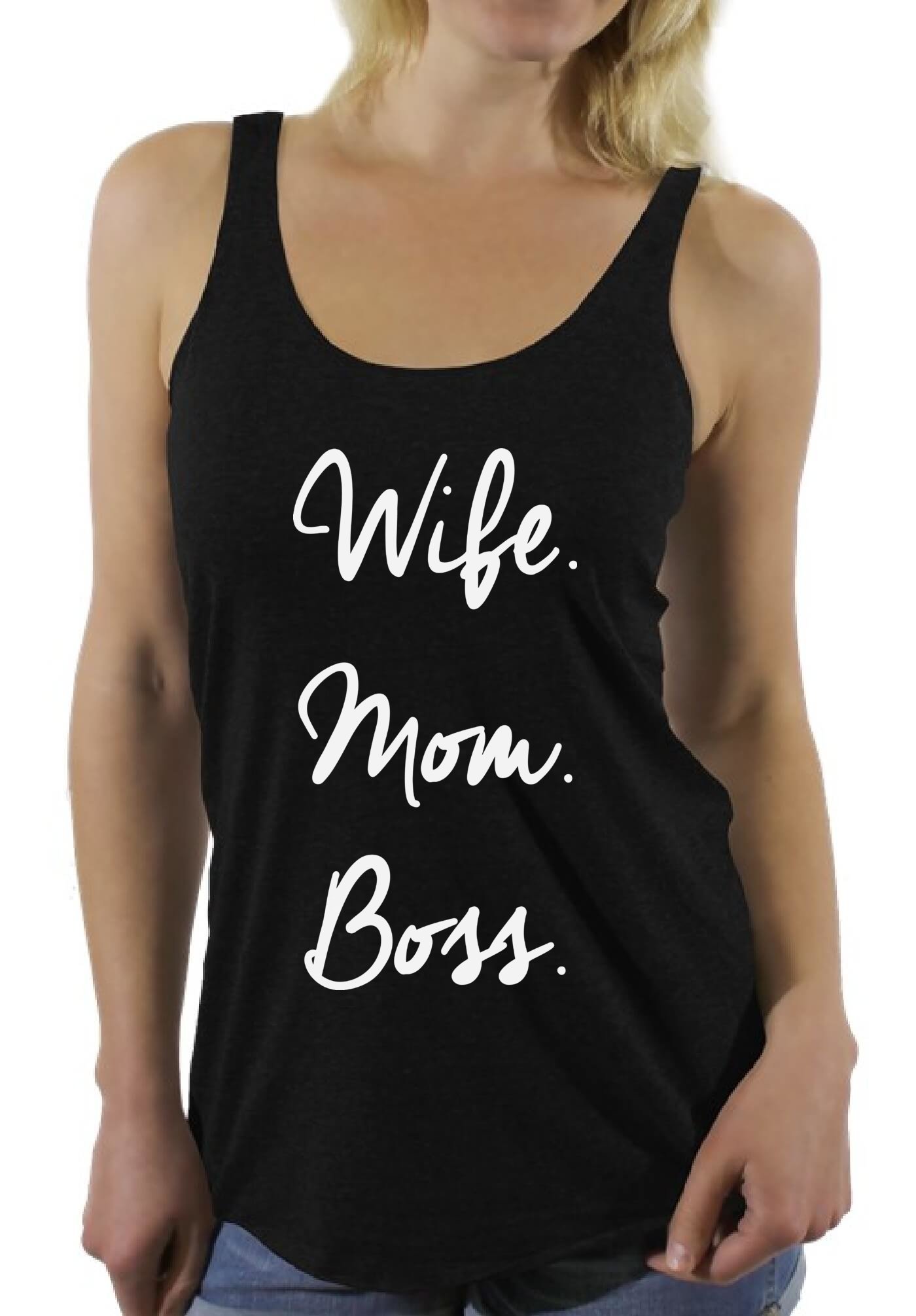 Awkward Styles Racerback Mom Tank Top - Perfect Gift for Wife, Mom, or Boss - Ideal for Yoga, Gym, and Casual Outings
