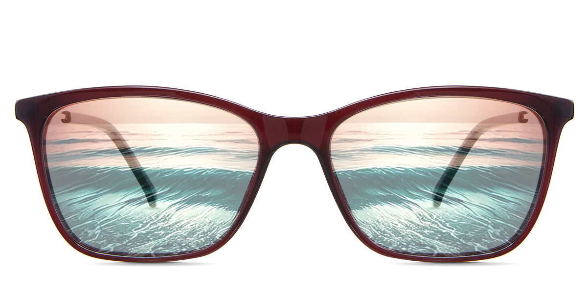 ELLE Women's Prescription Tinted Glasses - Stylish & UV Protection for Work, Driving & Outdoor Activities