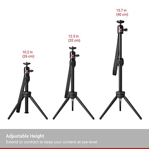 Nebula Adjustable Aluminum Alloy Tripod Stand - Compact & Portable Projector Stand with Universal Mount & Swivel Ball Head - Compatible with Capsule 3, Capsule 3 Laser, Capsule Air - Perfect for Home Theater, Outdoor Movie Nights & Office Presentations
