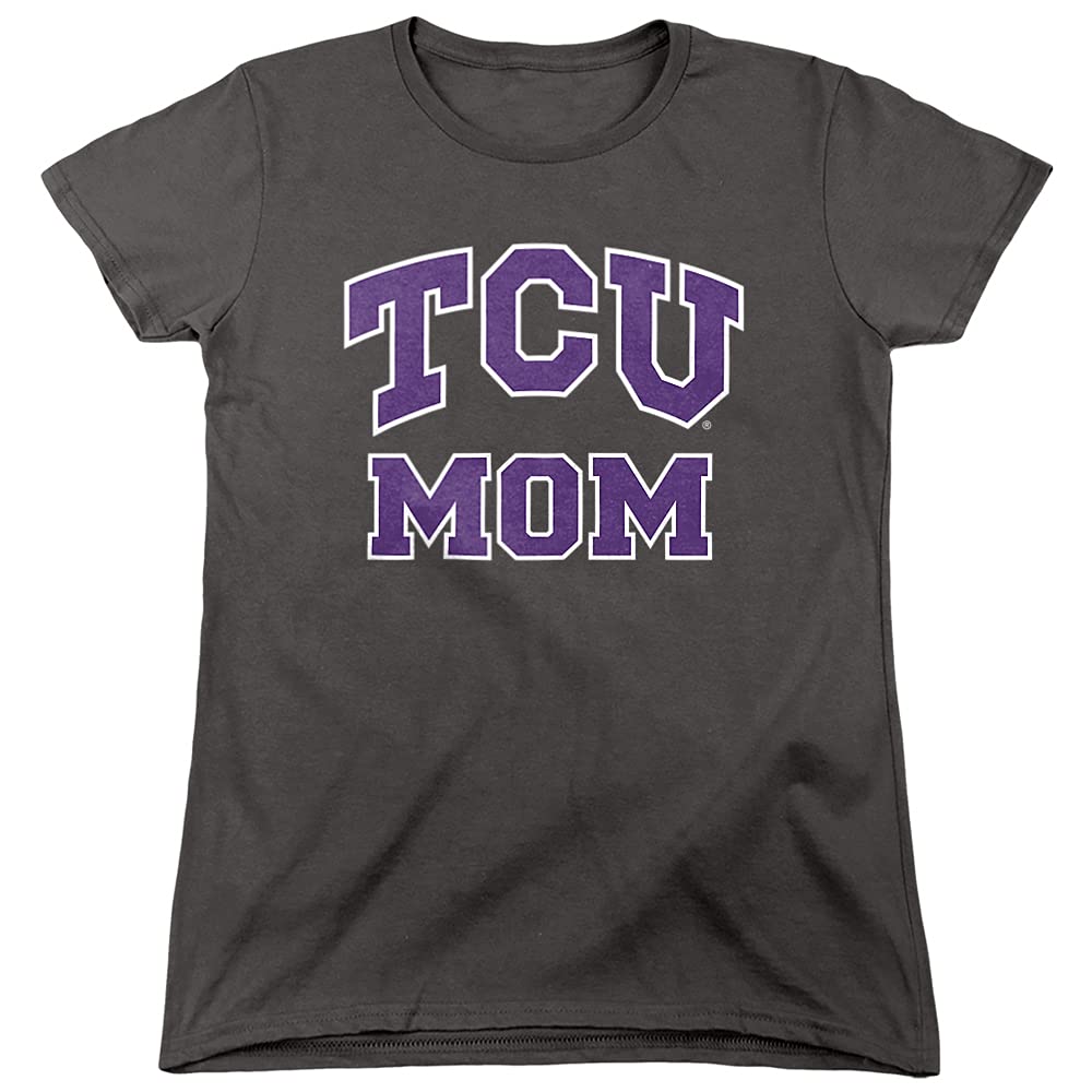 Texas Christian University Official Mom Women's T-Shirt | TCU Mom Gift | Comfortable Cotton Tee for TCU Fans | Perfect for Game Day, Mother's Day & School Spirit