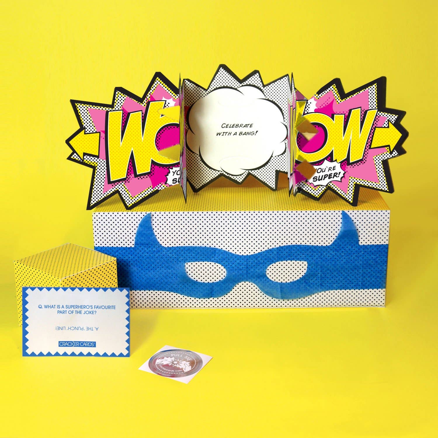 Wow Comic Cracker Card - Fun Collectible Trading Cards for Kids & Adults | Perfect for Gifts, Parties, and Game Nights