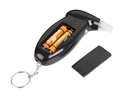 Professional Alcohol Breath Tester - Portable Keychain Breathalyzer with LCD Screen for Accurate BAC Detection | Perfect for Personal Use, Workplace Safety & Law Enforcement Scenarios