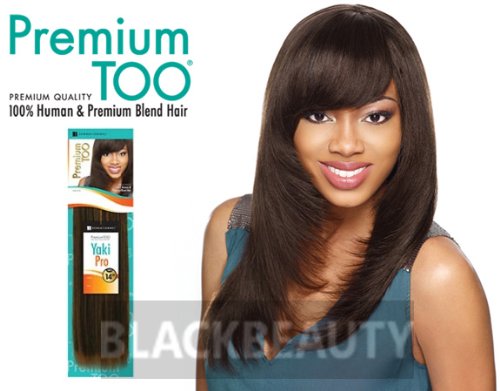 Premium Sensationnel Too Premium Blend Human Hair Extensions - Yaki Pro 12