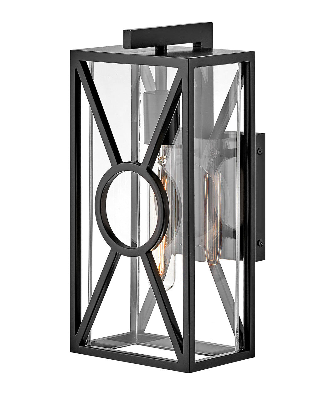 Brixton Black LED Wall Mount Light Fixture - Modern Dimmable Sconce for Bedroom, Living Room & Hallway Lighting