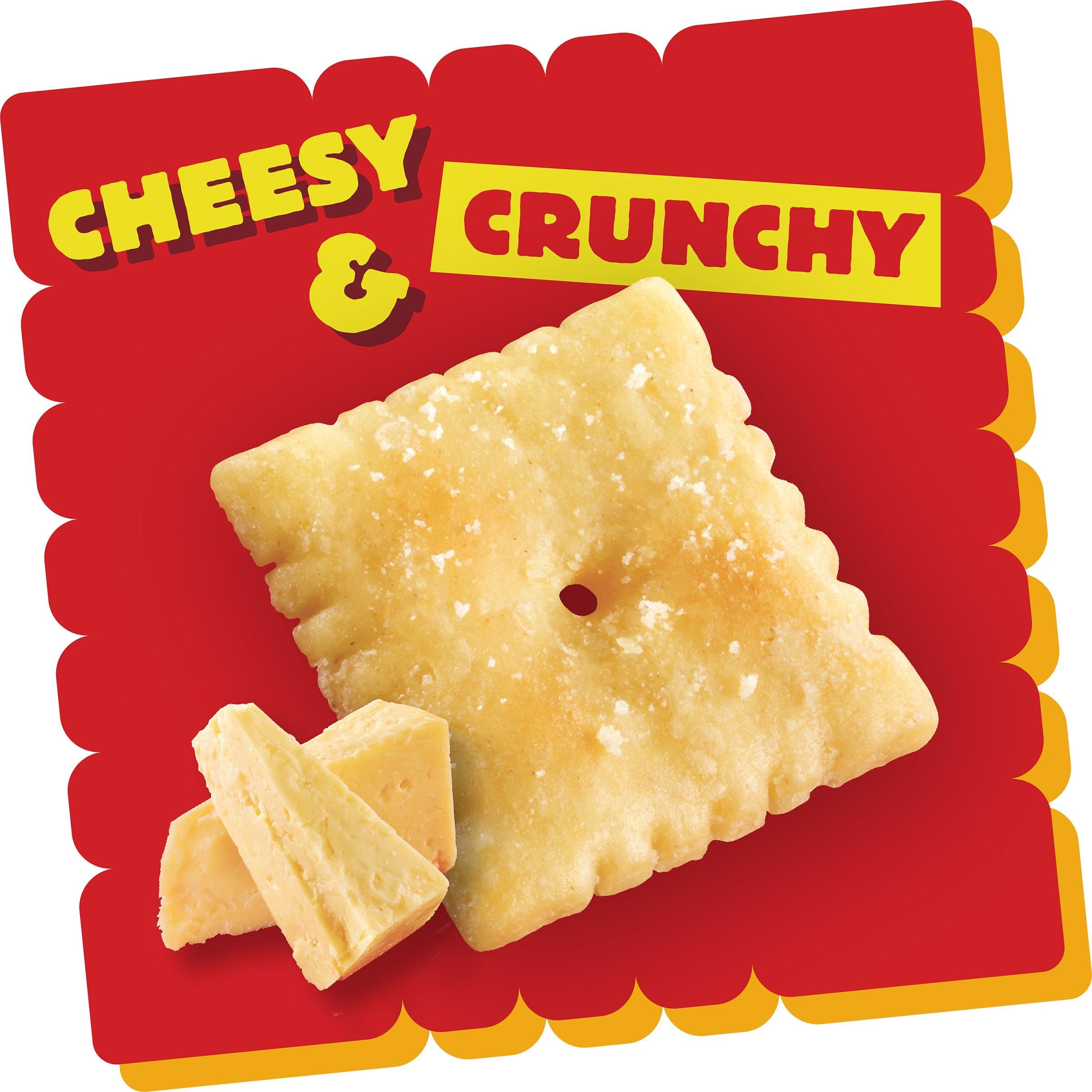 Cheez-It White Cheddar Baked Cheese Crackers - 7oz Box | Crunchy Snacks for Office, School & Kids Lunch | Perfect for Parties, Road Trips & Movie Nights