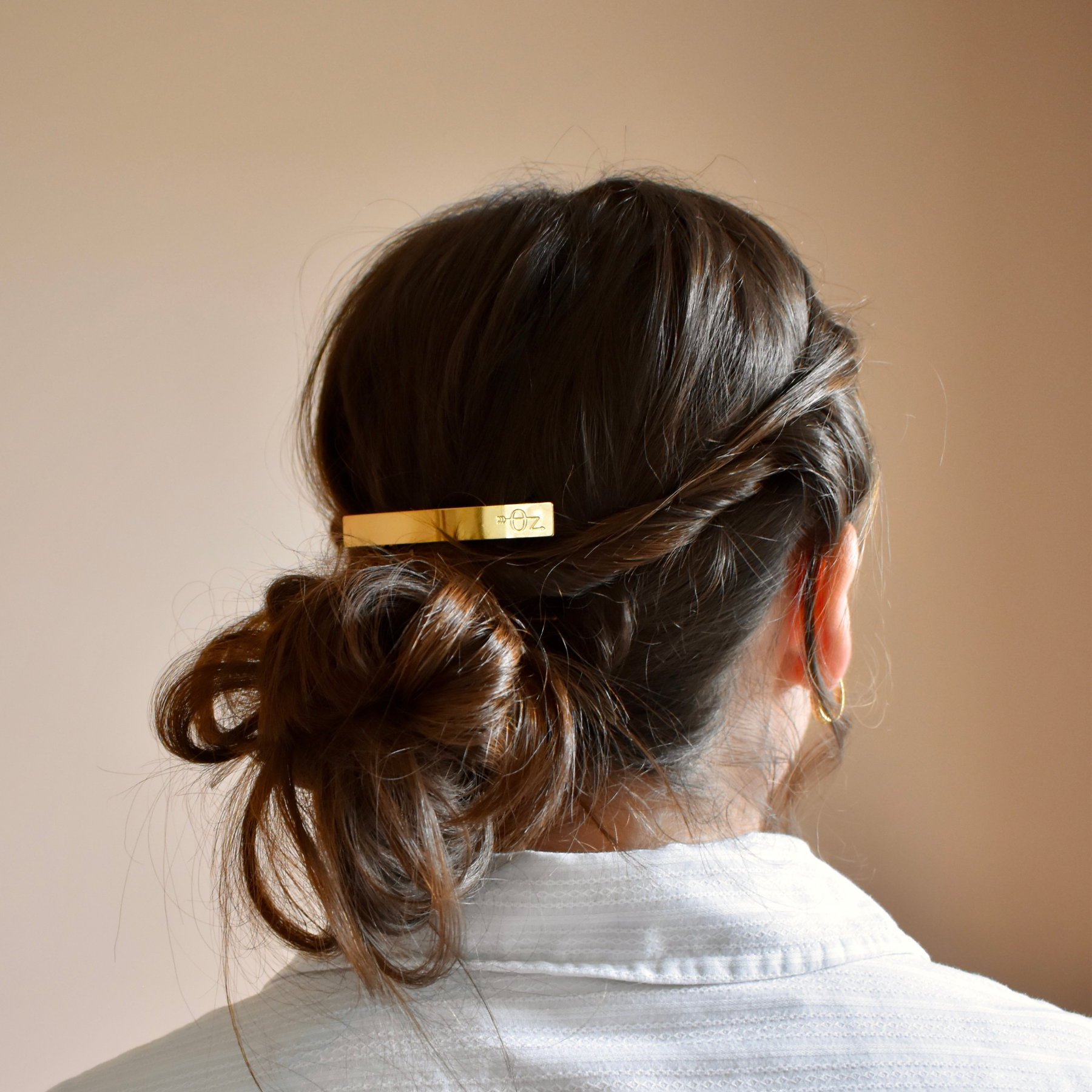 Estelle Smooth Gold Hair Barrettes - Elegant Hair Clips for Women & Girls - Perfect for Weddings, Parties & Everyday Styling