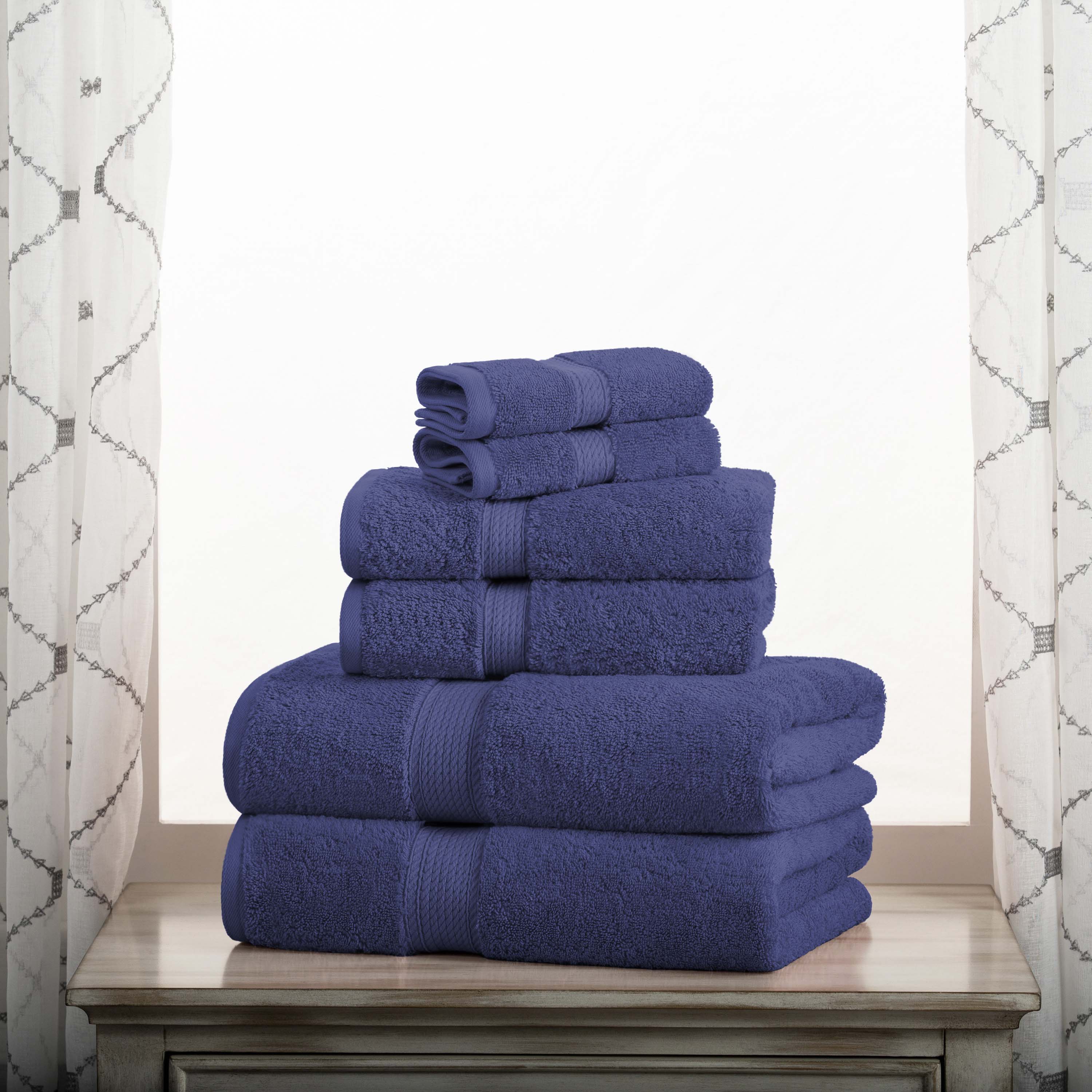 Premium 6-Piece Egyptian Cotton Towel Set - Ultra Soft, Heavyweight & Luxurious Bath Towels for Spa, Hotel & Home Use