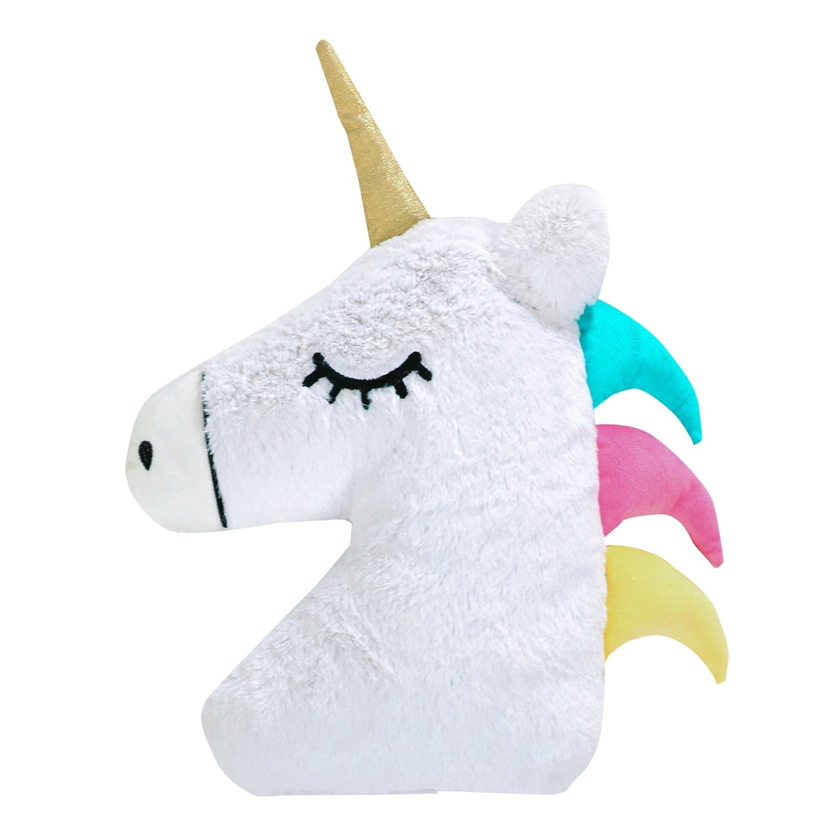 Chantal Soft Plush Unicorn Shaped Pillow for Kids & Teens - Cute Decorative Bedroom Accessory for Girls Room, Sleep Aid & Cozy Lounge Companion