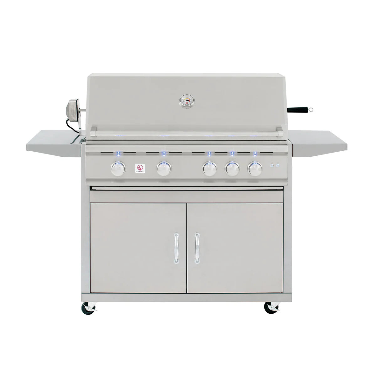 Summerset TRL 38-Inch Freestanding Gas Grill with Standard Cart - Outdoor BBQ Grill for Backyard, Patio & Camping Cooking