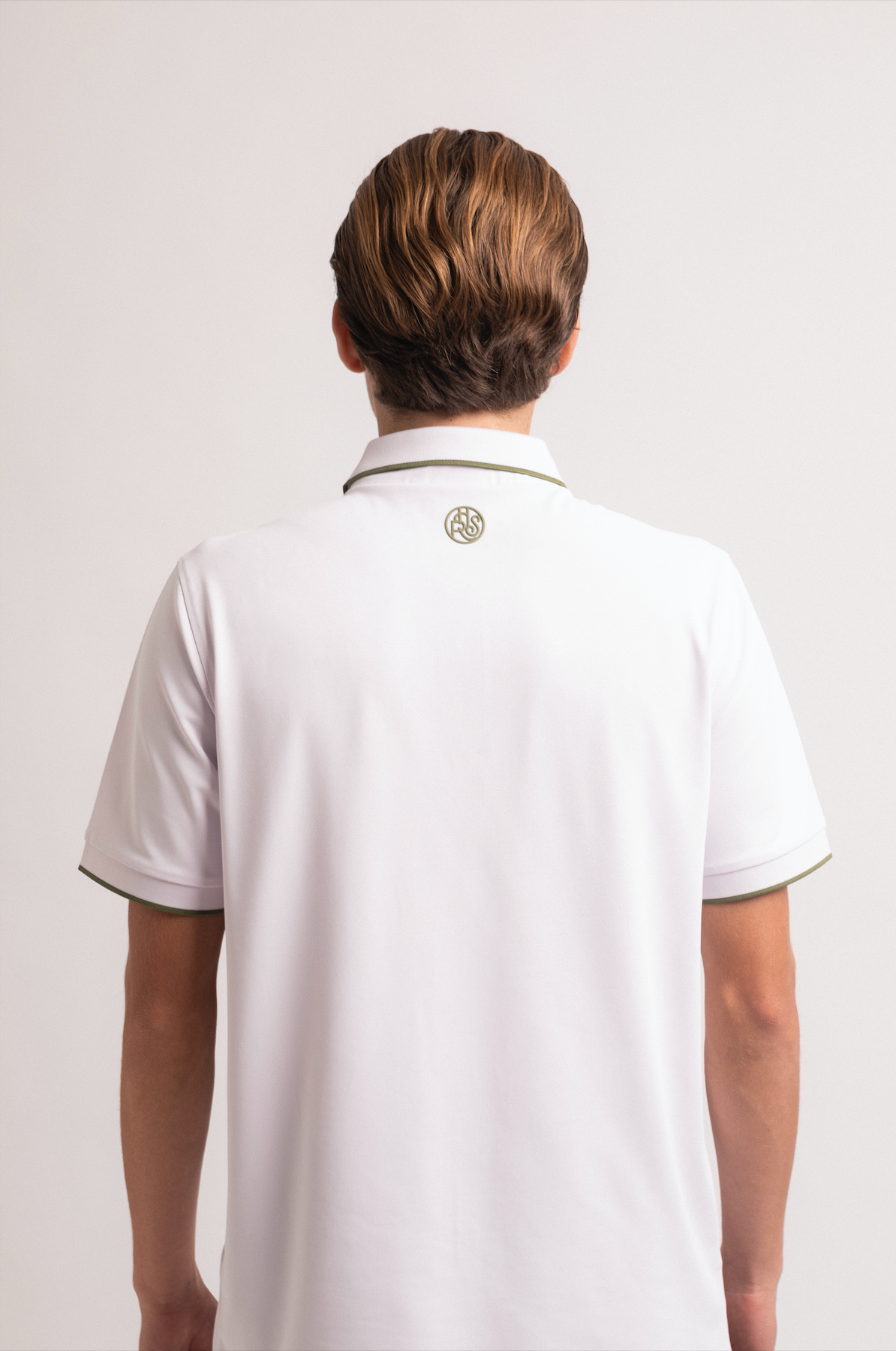 Premium R&M Men's Golf Polo Shirt - Breathable White Performance Polo for Golf & Casual Wear - Ideal for Golf Tournaments, Office & Outdoor Activities
