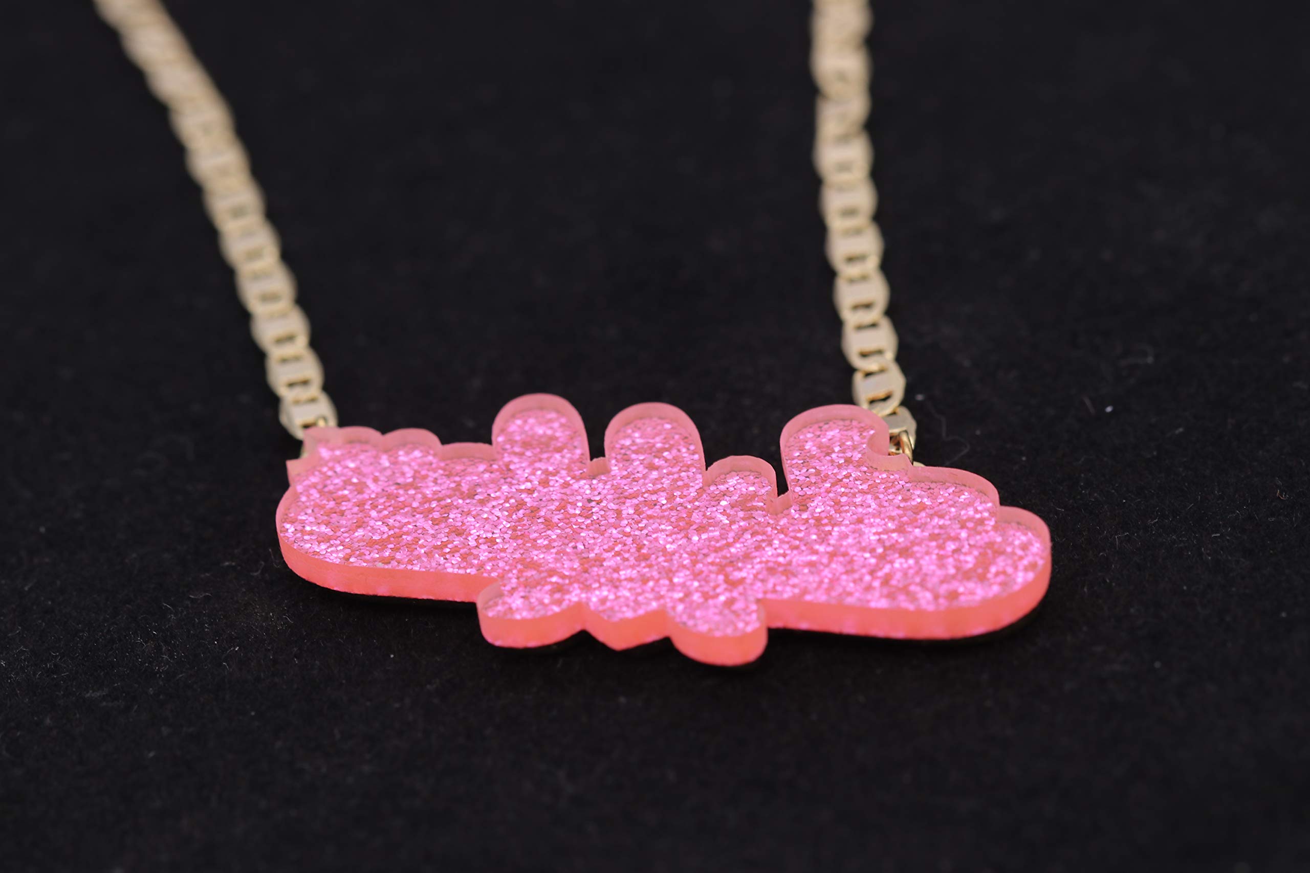 Custom Name Necklace - Personalized Double Nameplate Acrylic Pendant with Any Name - Elegant & Dazzling Jewelry Gift for Women - Perfect for Anniversaries, Birthdays & Special Occasions